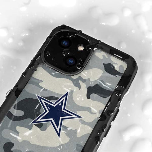 NFL Dallas Cowboys Camo iPhone 15 Waterproof Case
